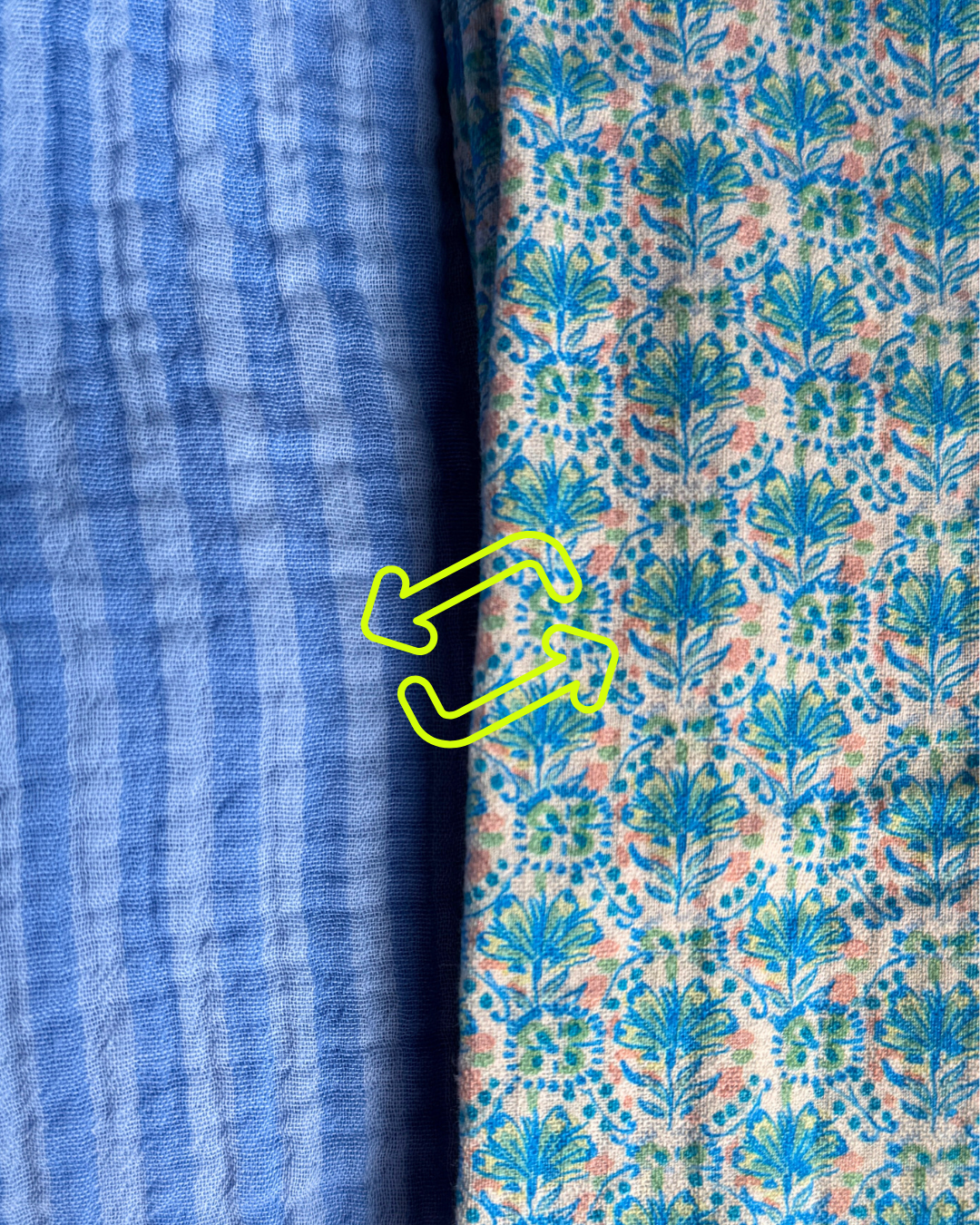 OTTO - reversible snood blauw