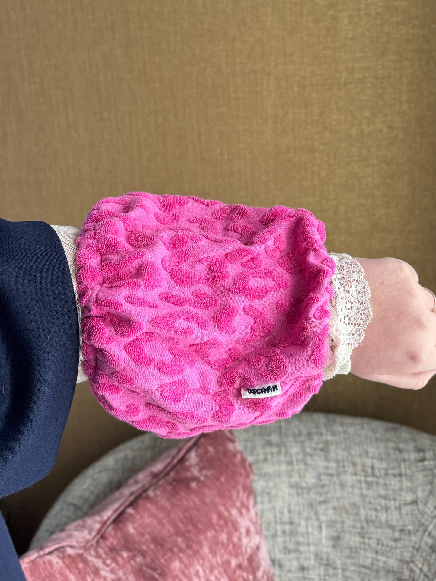 LAU - Snood fuchsia panter