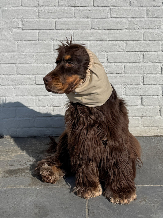 JEANNE - snood katoen beige gepersonaliseerd