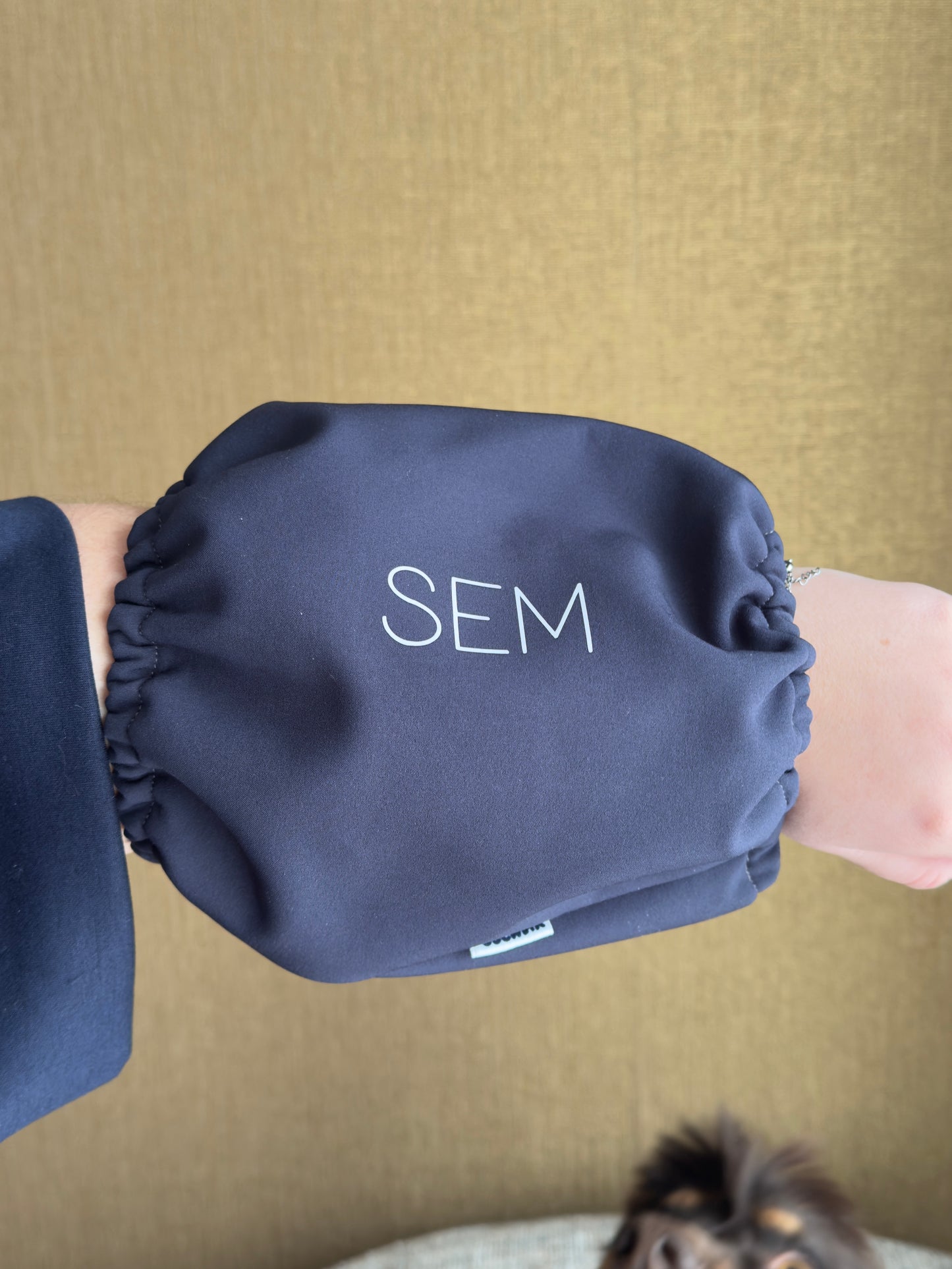 ILSE - Snood navy waterafstotend gepersonaliseerd