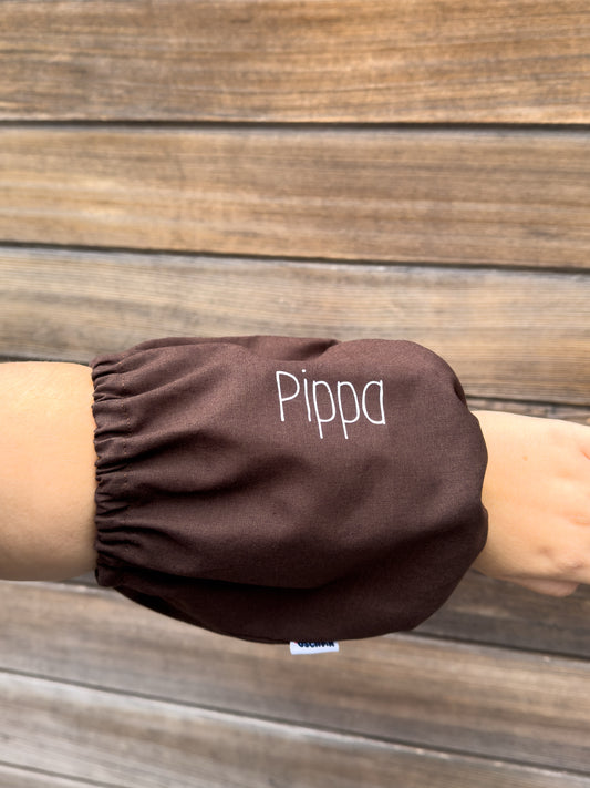 ANNE-SOPHIE - Snood bruin gepersonaliseerd