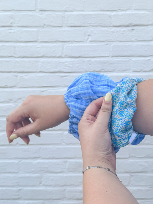 OTTO - reversible snood blauw