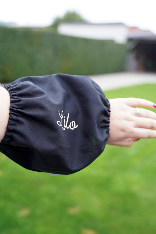 LAUREN - snood zwart gepersonaliseerd